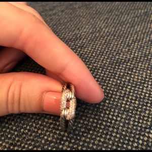 David Yurman Loop Ring with Diamonds